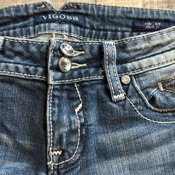VIGOSS CHELSEA‎ Capri JEANS- size 5/6 - Picture 5 of 10